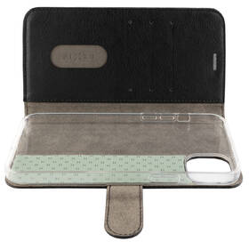 Pouzdro na mobil flipové FIXED Opus na Apple iPhone 14 Plus černá barva
