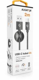 Kabel Aligator Premium USB/USB-C, 2m černý

 obrázek produktu 5 z 7