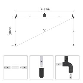 LED pásek EMOS GoSmart Ambientní RGB za TV 75“ (189 cm) ZTV75 

 obrázek produktu 11 z 19