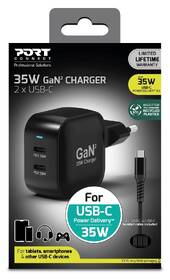 Nabíječka do sítě PORT CONNECT GaN2 35W, 2x USB-C PD černý

 obrázek produktu 8 z 9