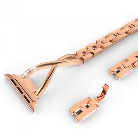 Řemínek WG kamínky, kovový, na Apple Watch 38/40/41 mm zlatý

 obrázek produktu 1 z 1