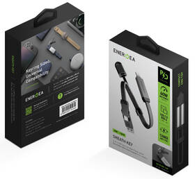 Kabel Energea Sheath Key 2v1 nabíjecí - na klíčenku (60 W) černý

 obrázek produktu 4 z 4