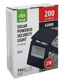 Reflektor Trixline TR 386S LED Solární 2W 4200K s pohybovým senzorem černý

 obrázek produktu 2 z 2