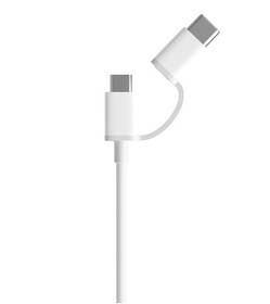 Kabel Xiaomi 2v1 USB/Micro USB + USB-C, 30 cm bílý

 obrázek produktu 1 z 2