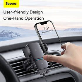 Držák na mobil Baseus Wisdom Auto Alignment s bezdrátovým nabíjením 15 W černý

 obrázek produktu 14 z 14