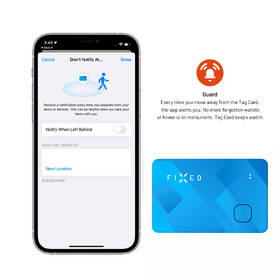 Lokátor FIXED Tag Card s podporou Find My, bezdrátové nabíjení modrý

 obrázek produktu 4 z 9
