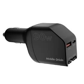 Adaptér do auta Mobile Origin CA22 90W, USB-C + USB-A, 2x USB-C kabel černý

 obrázek produktu 6 z 13