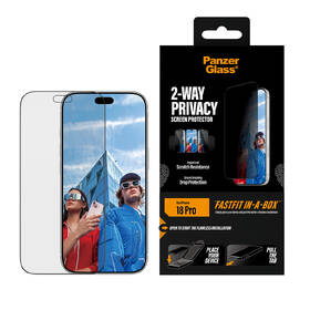 Tvrzené sklo PanzerGlass Privacy na Apple iPhone 18 Pro s bezprašným instalačním boxem černé

 obrázek produktu 4 z 8