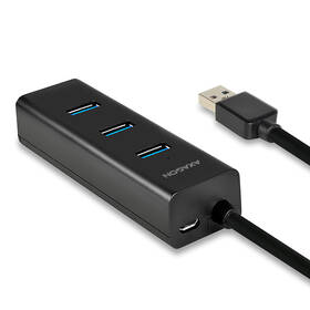 USB Hub Axagon USB / 4 USB 3.0, adaptér, 1,2 m černý

 obrázek produktu 1 z 8