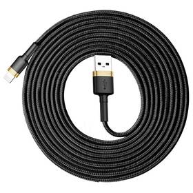 Kabel Baseus Cafule USB/Lightning, 3m černý/zlatý

 obrázek produktu 4 z 10