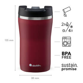 Termohrnek Aladdin 250 ml Burgundy Red 

 obrázek produktu 2 z 5