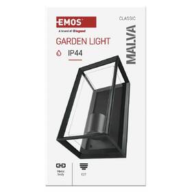 Nástěnné svítidlo EMOS Malva, ZGH010P, zahradní, E27, IP44, MAX 15W černé

 obrázek produktu 3 z 10