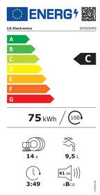 Myčka nádobí LG DF455HPS stříbrná barva

