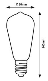 Chytrá žárovka Rabalux SMART LED Filament E27 ST64, 4W, 300lm, 2700K, RGB 

 obrázek produktu 6 z 6