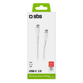 Kabel SBS USB-C/USB-C, 25 W, 2 m bílý

 obrázek produktu 4 z 4