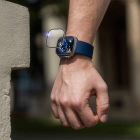 Tvrzené sklo FIXED Sapphire na Apple Watch Ultra s ocelovým rámečkem 

 obrázek produktu 6 z 7