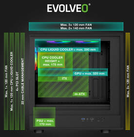 Case Evolveo Panthera, 3x ARGB černá

 obrázek produktu 9 z 9