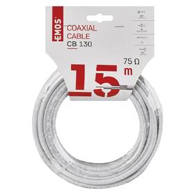 Koaxiální kabel EMOS CB130, bez konektorů 15 m bílý

 obrázek produktu 5 z 5