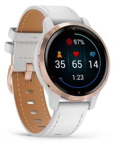 GPS hodinky Garmin Venu 2S - ZÁNOVNÍ - 12 měsíců záruka - Rose Gold/White Leather Band 

 obrázek produktu 7 z 7