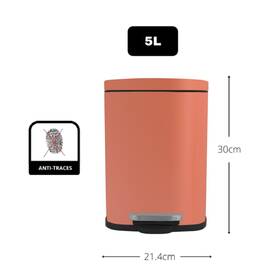 Odpadkový koš Spirella 10.21227, 5 l terakotový

 obrázek produktu 6 z 10