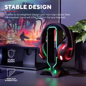 Stojánek Trust GXT 265 Cintar RGB černý

 obrázek produktu 7 z 8