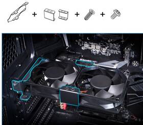 Držák AKASA PCI Slot Bracket for 80 or 92 mm Fans černý

 obrázek produktu 3 z 3