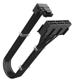 Adaptér AKASA G-Nexus PX24, 90° 12VHPWR Adapter Cable, 12+4P male na 3x 8P female, 30cm černý

 obrázek produktu 1 z 4