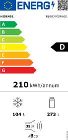 Chladnička s mrazničkou Hisense RB3B370SAWD1 bílé

 obrázek produktu 1 z 13