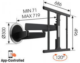 Držák TV Vogel’s NEXT 7355 polohovatelný, pro úhlopříčky 40" až 65", nosnost 30 kg 

 obrázek produktu 5 z 6