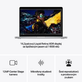 Notebook Apple 14" M4 Max 14× CPU 32× GPU, 36 GB, 1 TB - stříbrný CZ 

 obrázek produktu 5 z 7