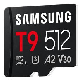Paměťová karta Samsung T9 MicroSDXC 512GB UHS-I U3 (200R/130W) černá

 obrázek produktu 1 z 4
