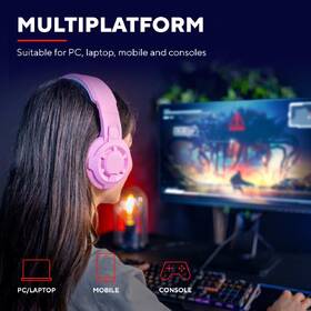 Headset Trust GXT 411P Radius růžový

 obrázek produktu 8 z 11