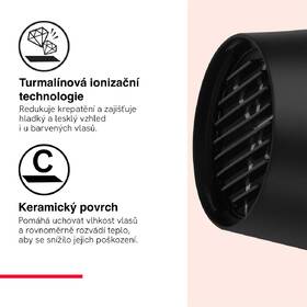 Fén Revlon RVDR5347E Easy Heat Ionic černý/růžový

 obrázek produktu 3 z 6