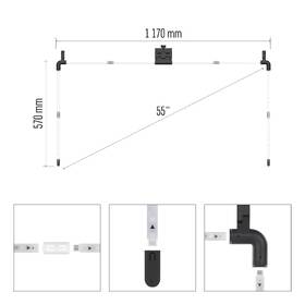 LED pásek EMOS GoSmart Ambientní RGB  za TV 55“ (139 cm) ZTV55 

 obrázek produktu 11 z 19
