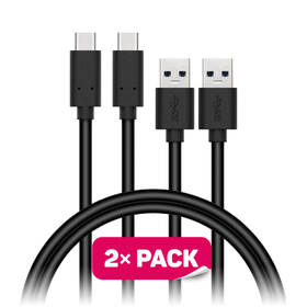 Kabel Connect IT Wirez USB/USB-C, 1m (2 ks v balení) černý

 obrázek produktu 1 z 2
