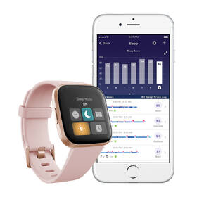 Chytré hodinky Fitbit Versa 2 (NFC) - Petal/Copper Rose 

 obrázek produktu 5 z 7