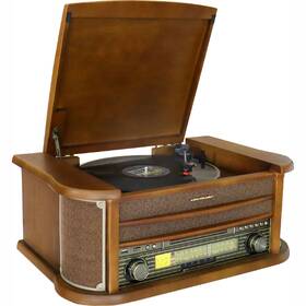 Gramofon Soundmaster NR560 hnědá barva
