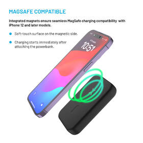 Powerbanka FIXED MagZen (2nd gen.) s bezdrátovým nabíjením a podporou MagSafe, 10 000 mAh černá

 obrázek produktu 2 z 8