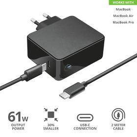 Napájecí adaptér Trust Maxo 61W pro notebooky Apple Macbook, USB-C PD 

 obrázek produktu 6 z 10