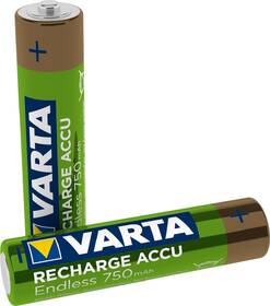 Baterie nabíjecí Varta HR03, AAA, 750mAh, Ni-MH, blistr 2ks 

 obrázek produktu 2 z 2
