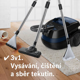 Víceúčelový vysavač Bosch BWD41700 šedá barva
