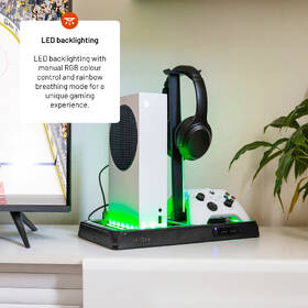 Dokovací stanice FIXED pro Xbox Series X a S s odvětráváním a nabíjením pro dva ovladače Xbox černá

 obrázek produktu 10 z 11