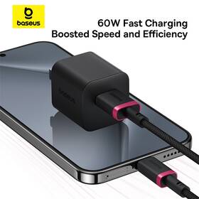 Kabel Baseus Dura USB/USB-C, 60W, 1m černý/červený

 obrázek produktu 11 z 16