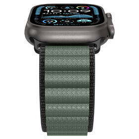 Řemínek Spigen Fabric na Apple Watch 49/46/45/44mm černý/zelený

 obrázek produktu 3 z 15