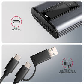 Externí rámeček Axagon DISPLAY box, USB-C 10Gbps - M.2 NVMe & SATA SSD šedý

 obrázek produktu 2 z 8