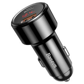 Adaptér do auta Baseus Magic PPS display USB-C PD+Intelligent QC, 45W černý

 obrázek produktu 2 z 5