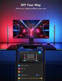 LED světlo Govee Smart Gaming Wi-Fi LED Panely + Smart Dual ovladač černé

 obrázek produktu 4 z 10