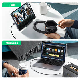 Kabel UGREEN USB-C/3.5mm Jack, 1m černý

 obrázek produktu 2 z 5