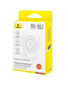 Kabel Baseus Free2Pull mini USB-C/USB-C 1,5m 100W bílý

 obrázek produktu 12 z 13