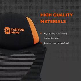 Herní židle Canyon Wave Mesh černá/oranžová

 obrázek produktu 7 z 11
